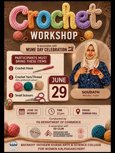 CROCHET WORK SHOP